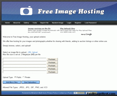 FreeImageHosting.in image hosting site