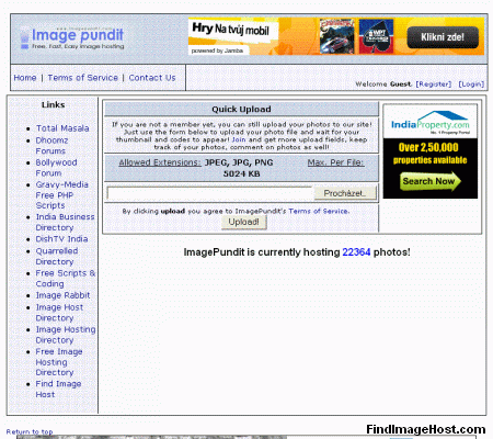 Image Pundit image hosting site