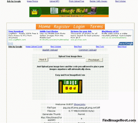 ImageBed image hosting site