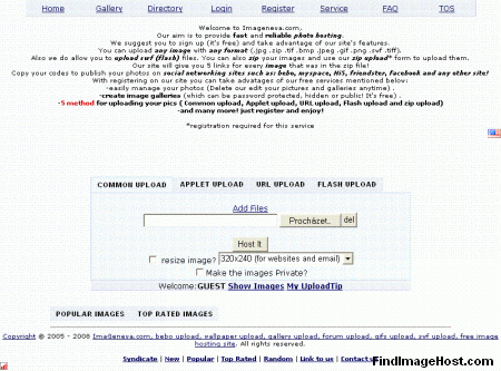 ImaGeneva image hosting site