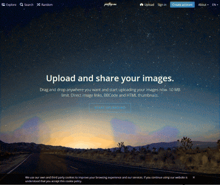 Picflip.eu image hosting site