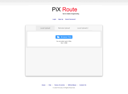 Pixroute image hosting site