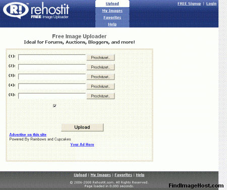 Rehostit image hosting site