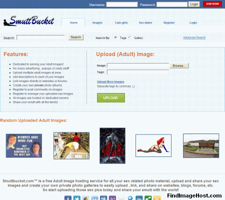 Smuttbucket image hosting site
