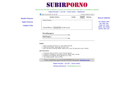 SubirPorno image hosting site