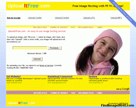UploadItFree image hosting site